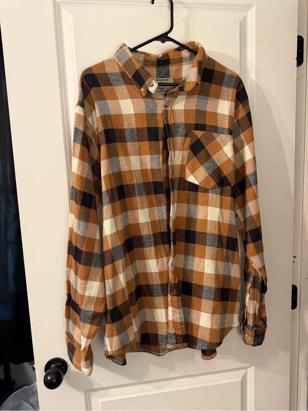 Men's Buckhorn River Plaid Flannel Shirt - Brown/Black/Cream
